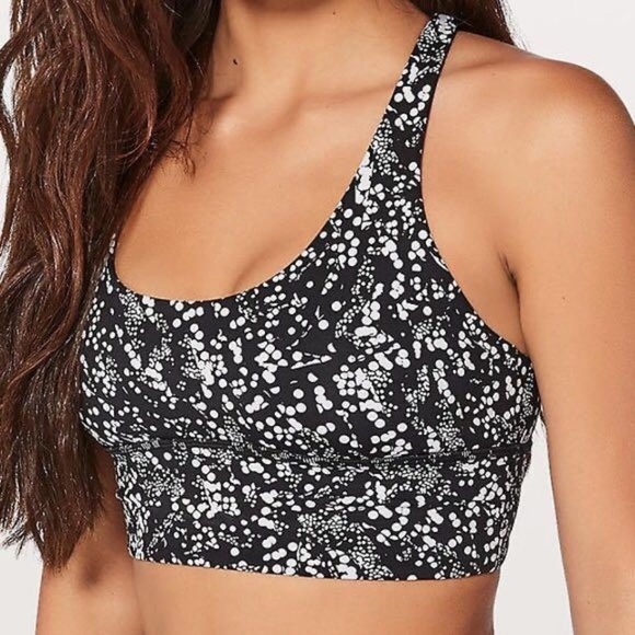 🍋Lululemon Free To Be Moved Bra Black & White size 4 - Picture 2 of 7